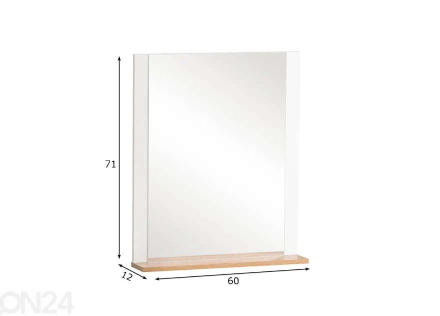 Seinäpeili Jelda 71x60 cm