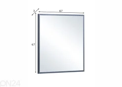 Seinäpeili Kent 67x67 cm