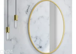 Seinäpeili, kullanvärinen Ø 60 cm