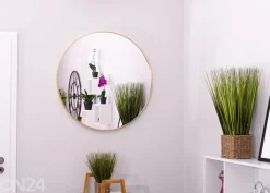 Seinäpeili, kullanvärinen Ø 60 cm