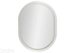 Seinäpeili LED 60x80 cm, hopea