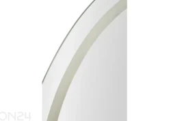 Seinäpeili LED 60x80 cm, hopea