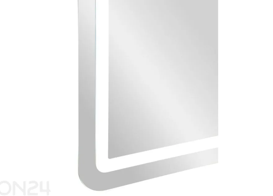 Seinäpeili LED 60x80 cm, hopeanvärinen