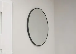 Seinäpeili, musta Ø 60 cm