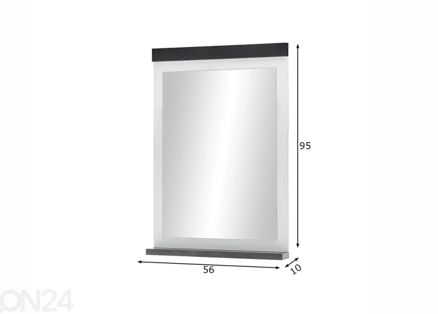Seinäpeili Sherwood 56 cm