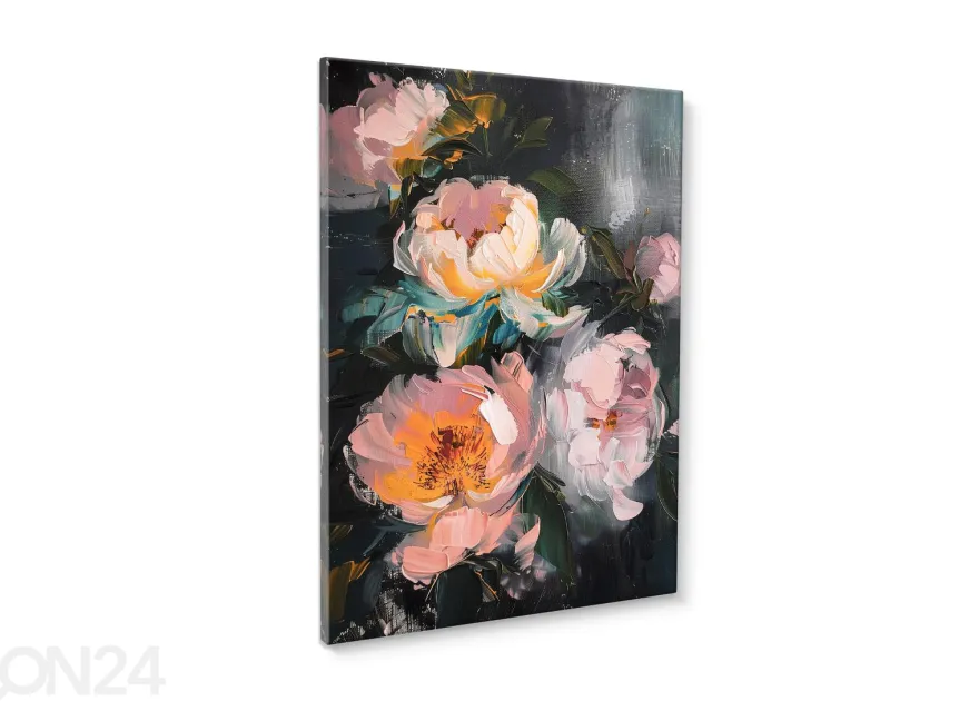 Seinätaulu Orange Flowers 60x80 cm