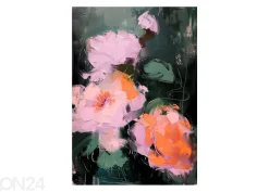 Seinätaulu Pink Flowers 60x80 cm