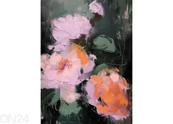 Seinätaulu Pink Flowers 60x80 cm