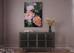 Seinätaulu Pink Flowers 60x80 cm
