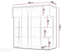 Seinävitriini 90 cm