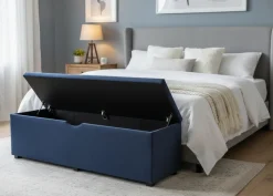 Sime Beds yöpöytä säilytystilalla Vault, sileä, 90 cm