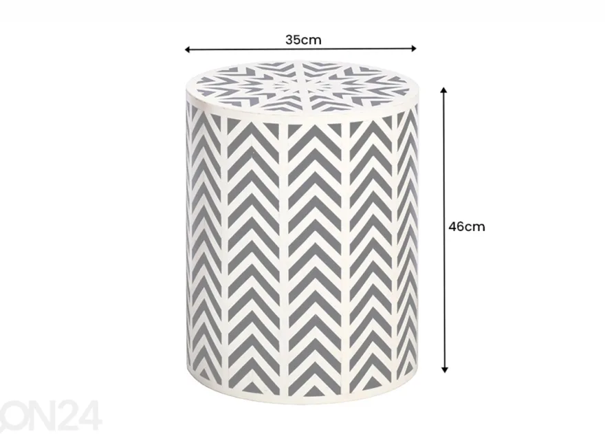 Sivupöytä Bone Ø 35 cm