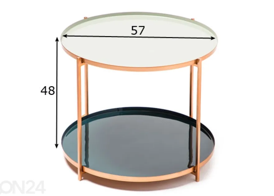 Sivupöytä Ø 57 cm