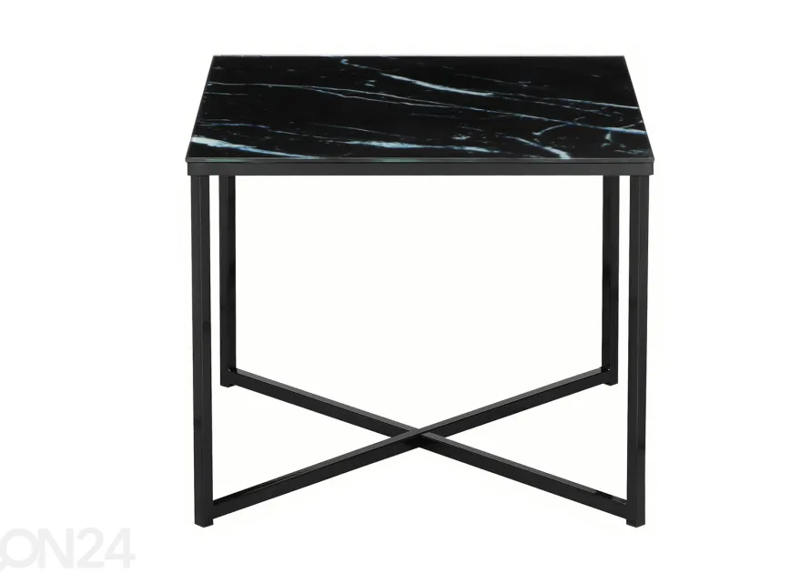 Sivupöytä 50 × 50 cm, musta