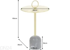 Sivupöytä Elegance Ø 36 cm