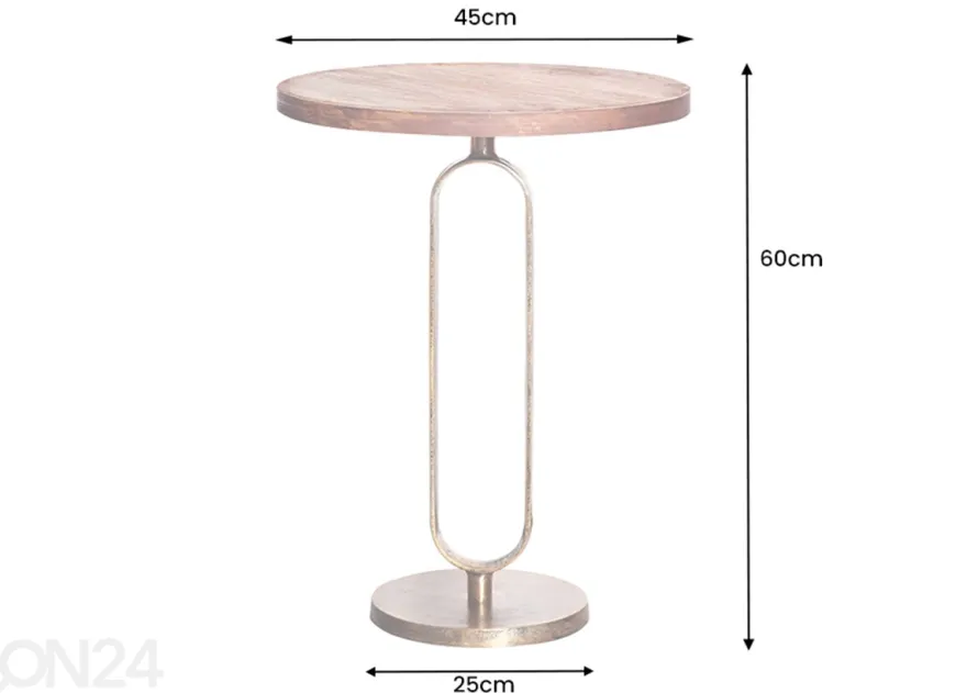 Sivupöytä Elegance Ø 45 cm