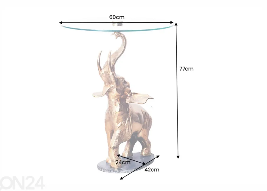Sivupöytä Elephant Ø 60 cm