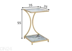 Sivupöytä Glam, kullanvärinen