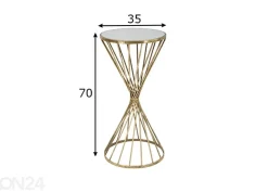 Sivupöytä Hypnos Ø35 cm, kulta