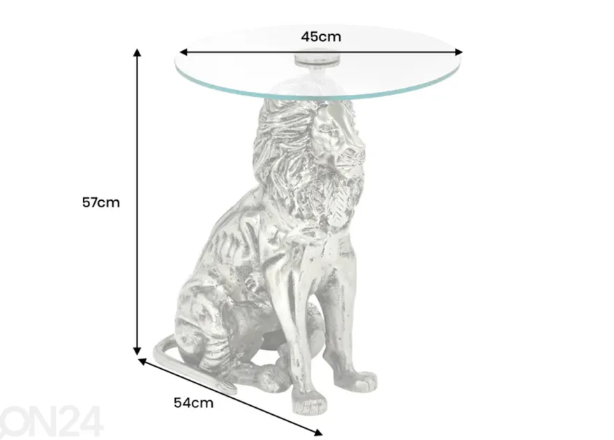 Sivupöytä Lion Ø 45 cm