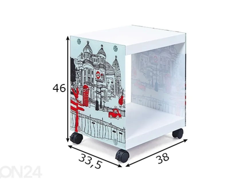Sivupöytä Londoncube