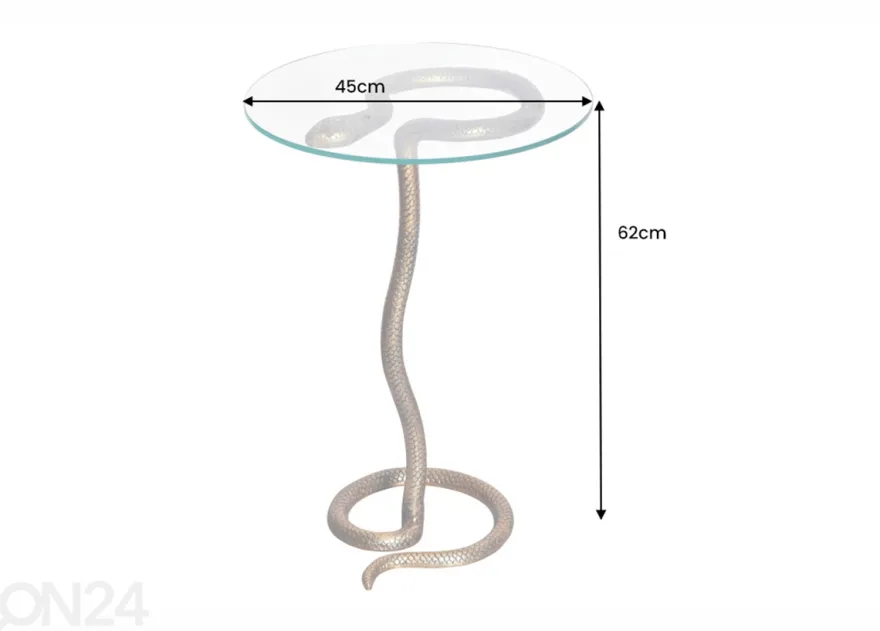 Sivupöytä Snake Ø 45 cm
