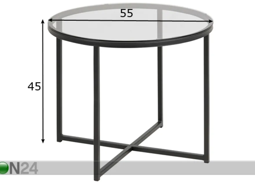 Sivupöytä Space Ø 55 cm