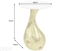 Sivupöytä Tear Ø 40 cm