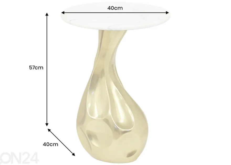 Sivupöytä Tear Ø 40 cm