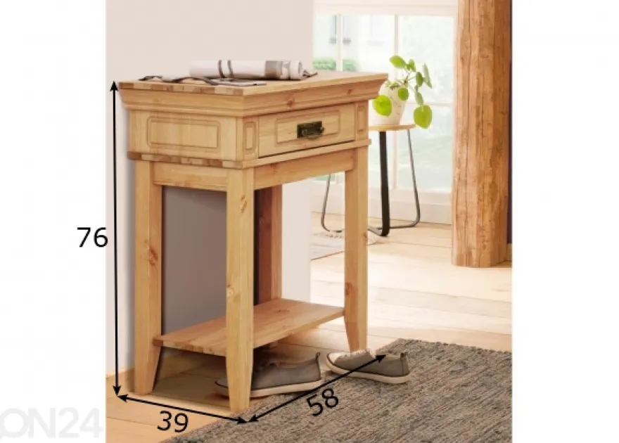 Sivupöytä Vinales 58x39 cm