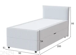 Sleepwell Blue Storage sänkysetti 90x200 cm