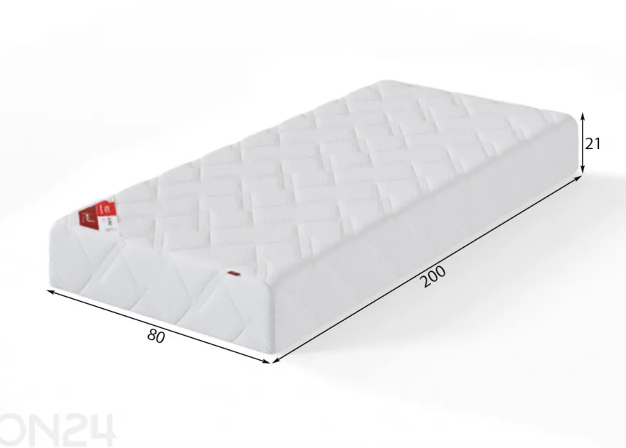 Sleepwell joustinpatja RED ORTHOPEDIC 80x200 cm