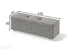 Sleepwell sängynpäätylaatikko RED/BLACK ULVASEN 120 cm