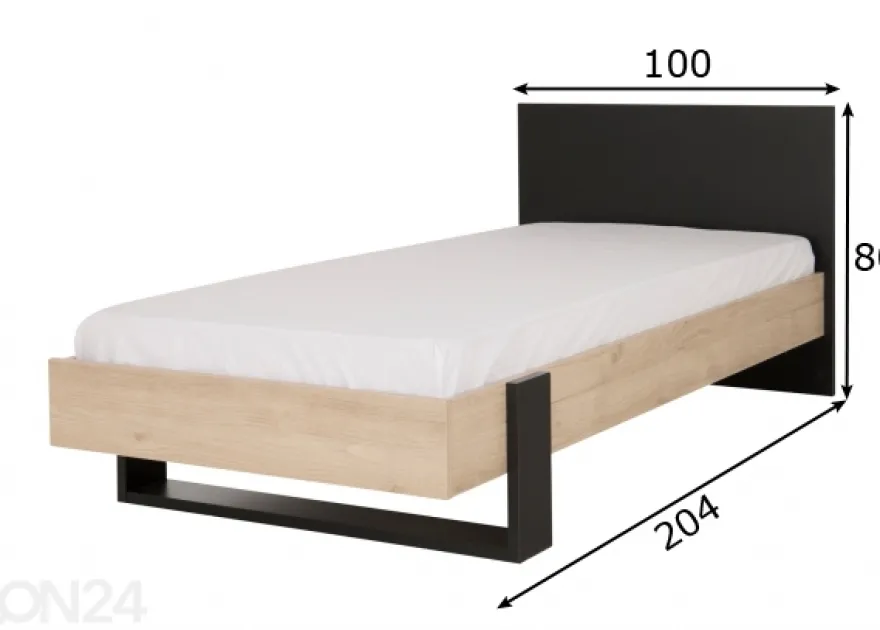 Sänky Duplex 90x200 cm