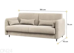 Sohva Lenart BED CONCEPT pystysuoraan kaappisänkyyn 160x200 cm