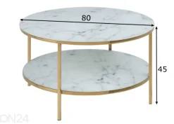 Sohvapöytä Alex Ø 80 cm