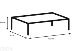 Sohvapöytä Alex 60x120 cm