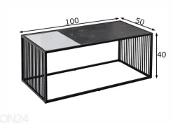 Sohvapöytä Architecture 100x50 cm