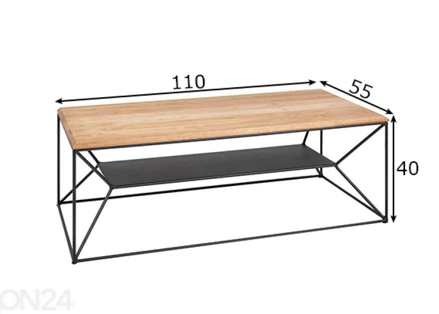 Sohvapöytä Architecture 55x110 cm