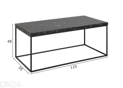 Sohvapöytä Brande 55x110 cm