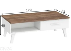 Sohvapöytä Clon 120x65 cm