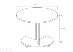 Sohvapöytä Ø 71 cm