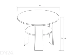 Sohvapöytä Ø 75 cm