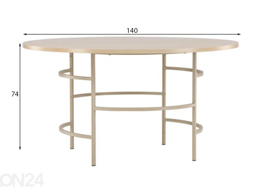 Sohvapöytä Copenhagen Ø 140 cm