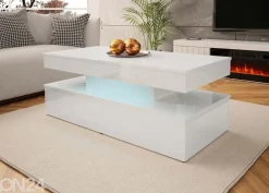 Sohvapöytä Glossa 120x55 cm + LED