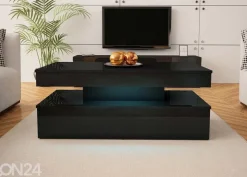 Sohvapöytä Glossa 120x55 cm + LED