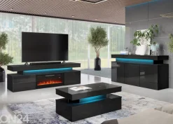 Sohvapöytä Glossa 120x55 cm + LED