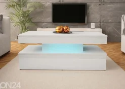 Sohvapöytä Glossa 120x55 cm + LED