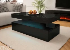 Sohvapöytä Glossa 120x55 cm + LED