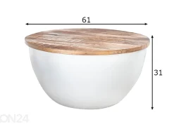 Sohvapöytä Industrial Storage Ø 60 cm